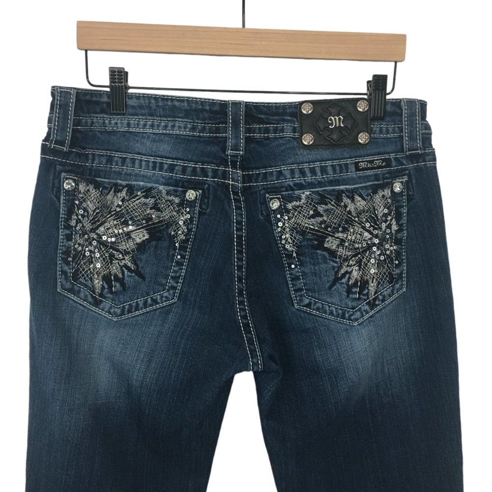 Miss Me Embellished Dark Wash Bootcut Jeans (32)